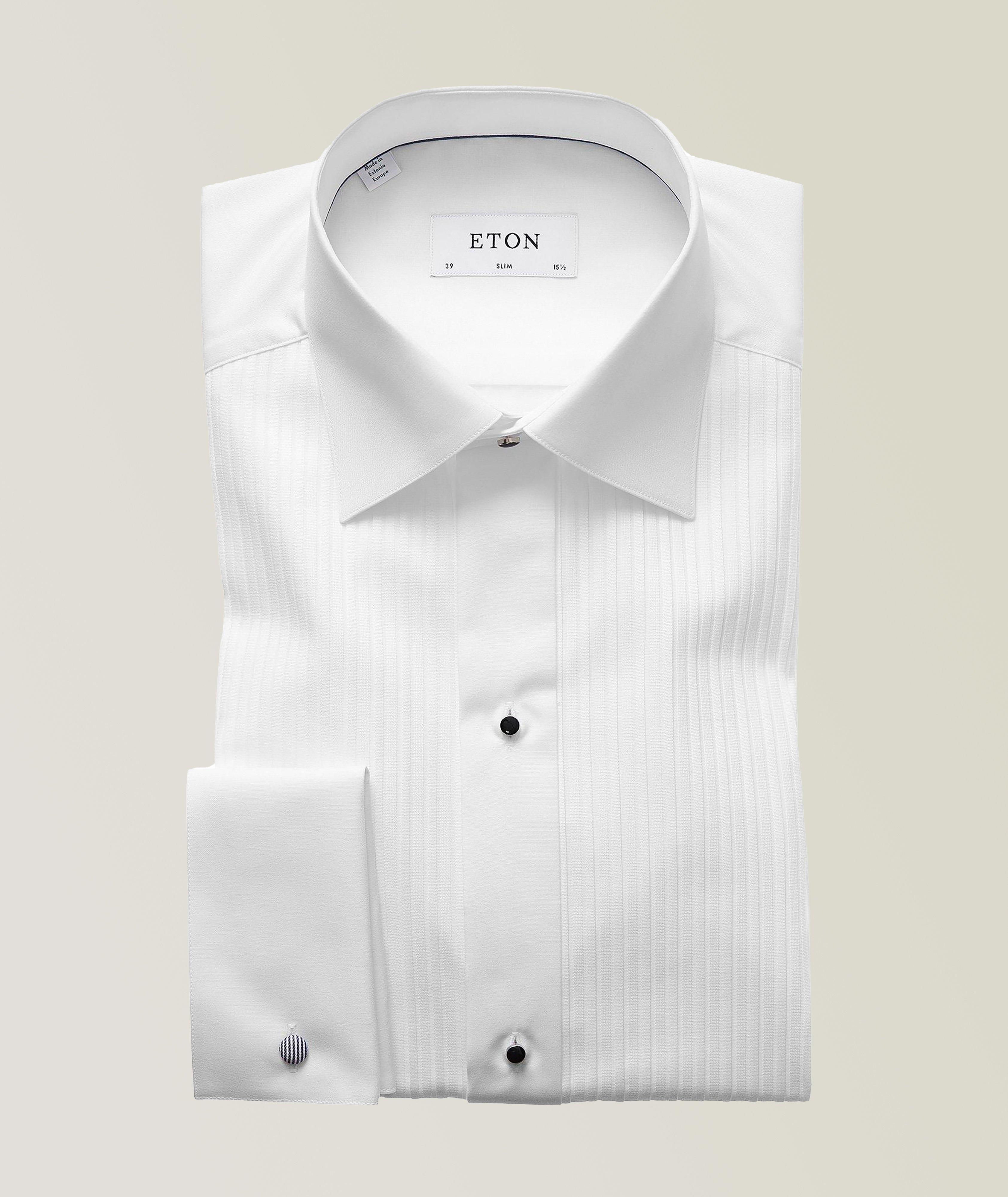 Eton Slim-Fit Pleated Bib Front Tuxedo Shirt