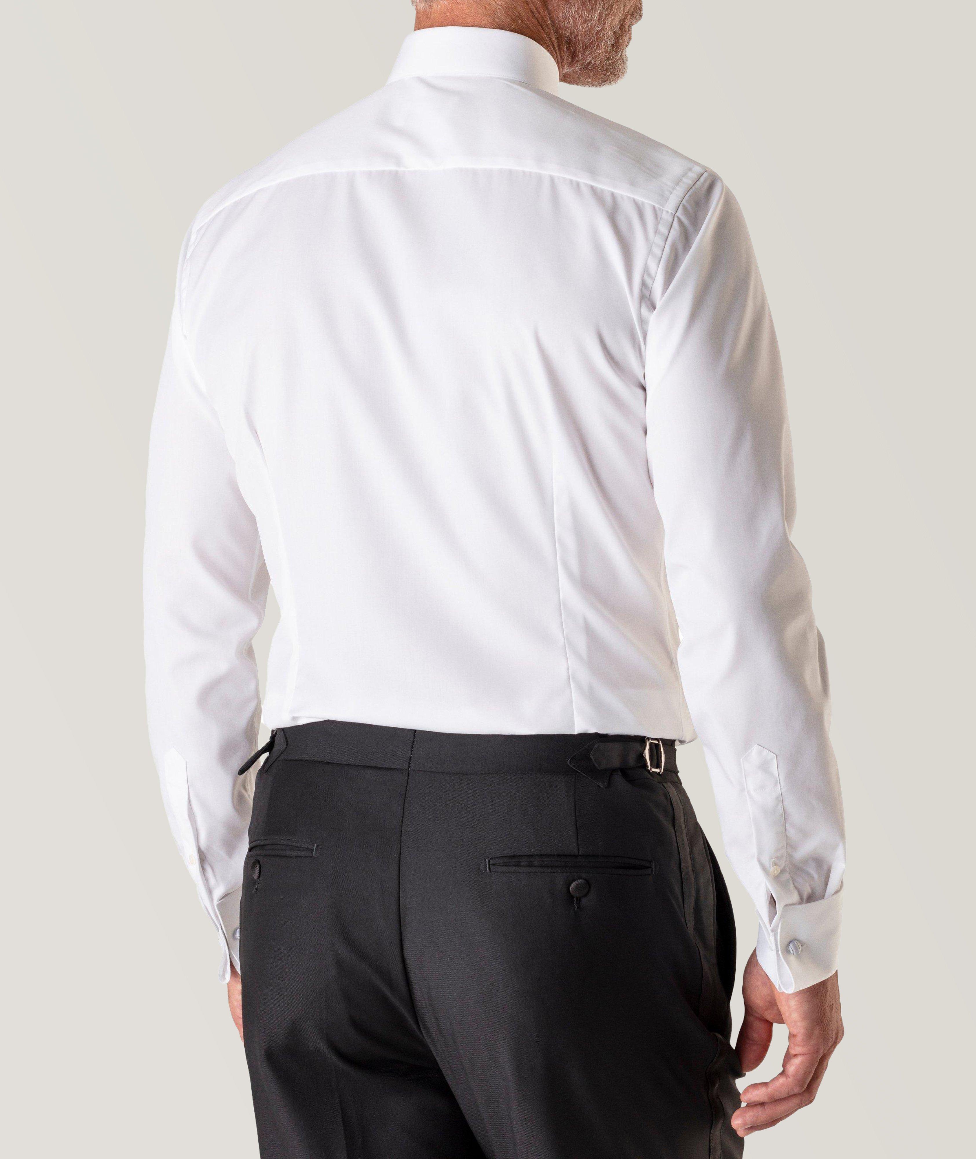 Pleated Point Collar Shirt