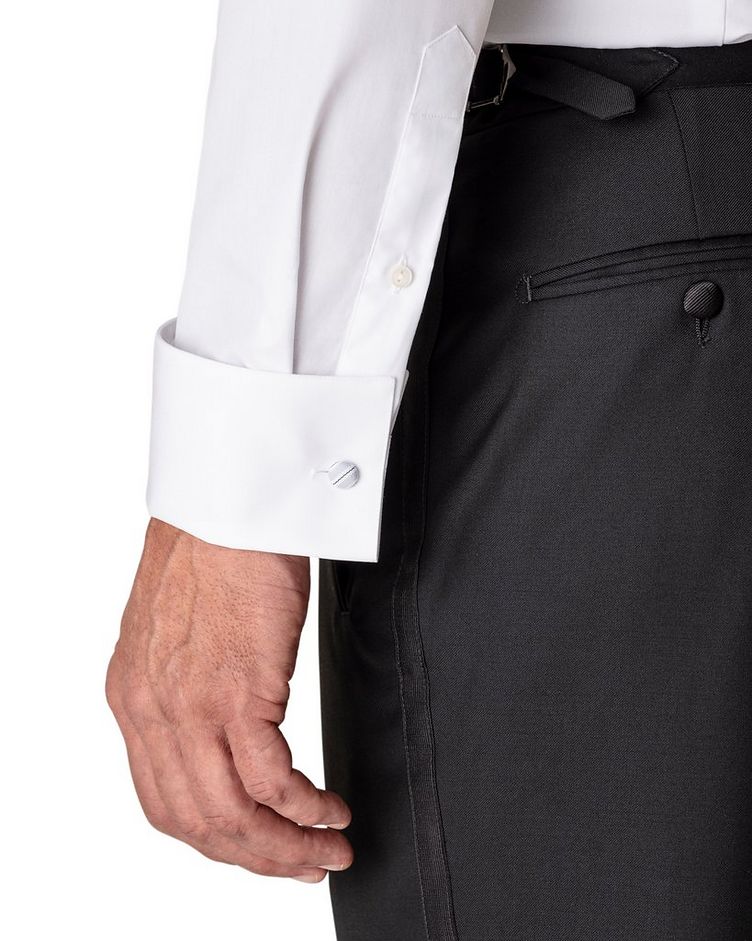 Slim-Fit Pleated Bib Front Tuxedo Shirt  image 3