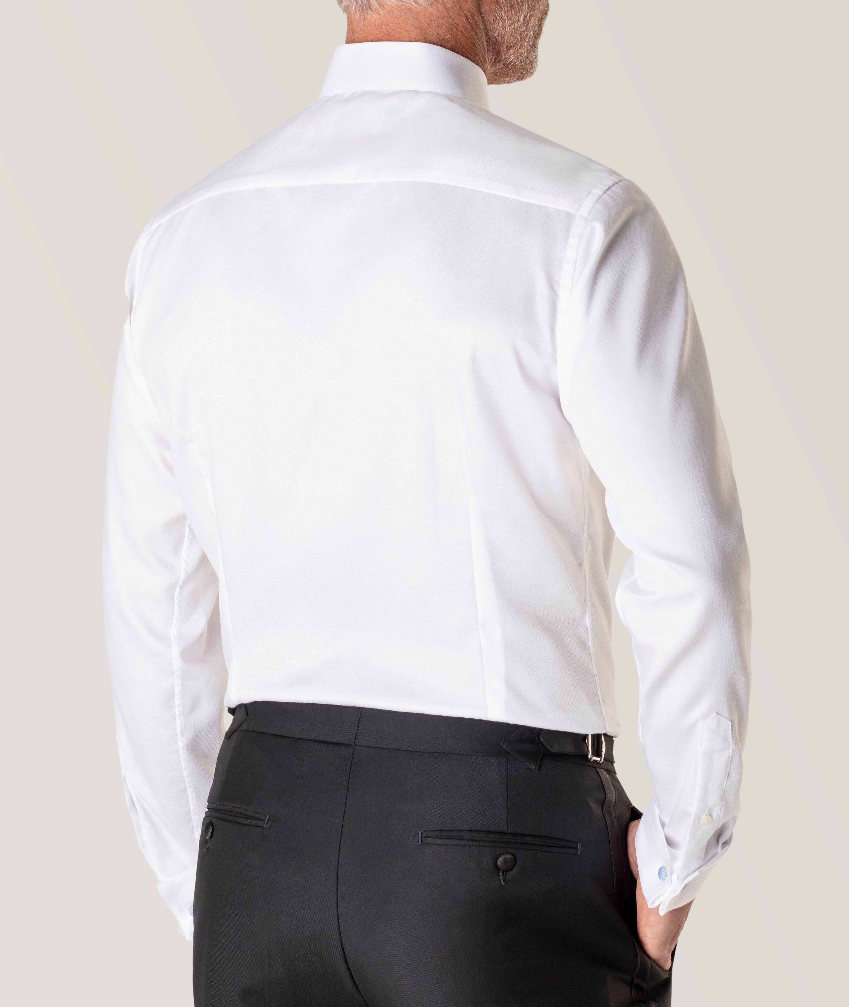 Contemporary-Fit Diamond Weave Tuxedo Shirt  image 2