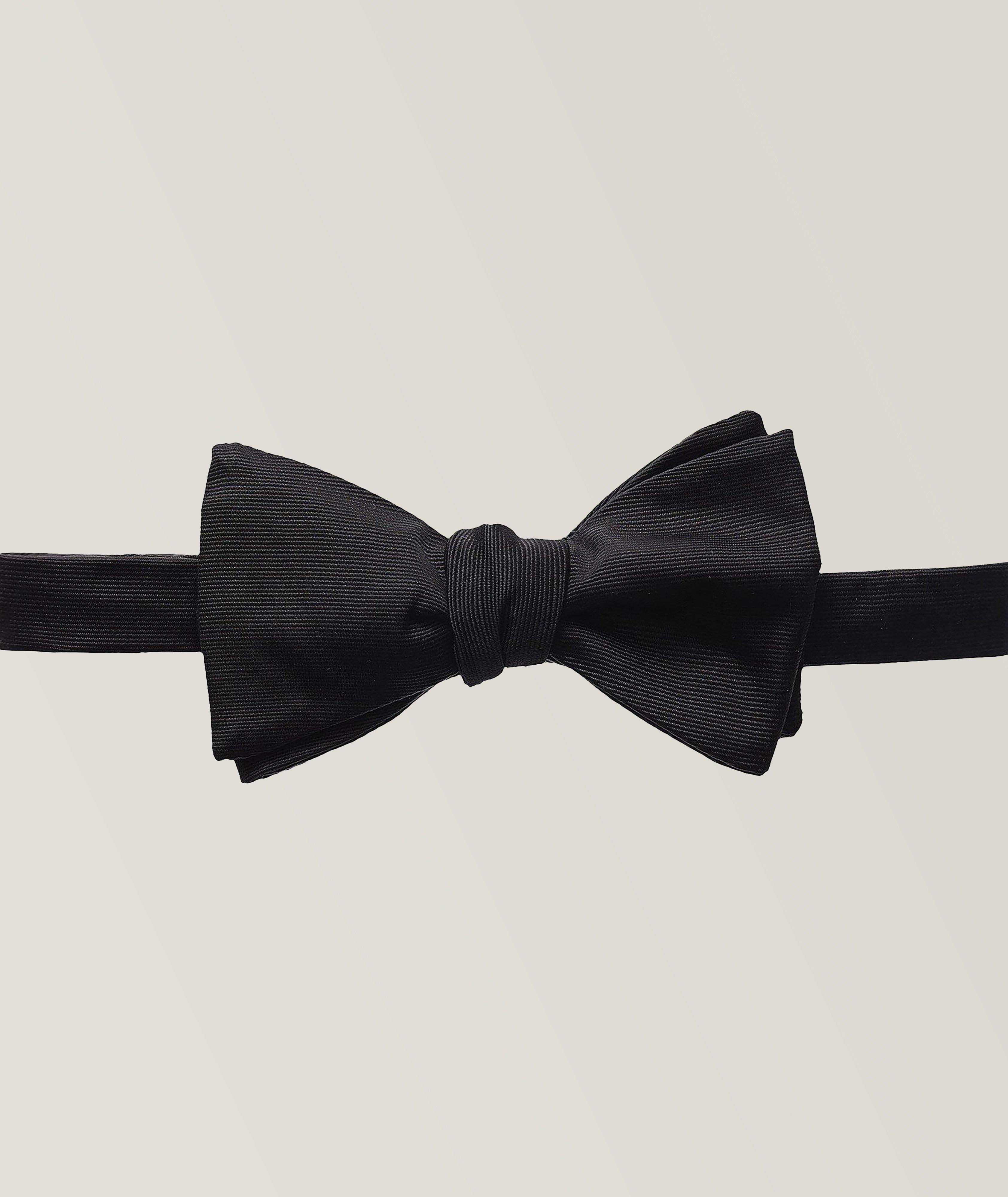 Mens black and white deals bow tie