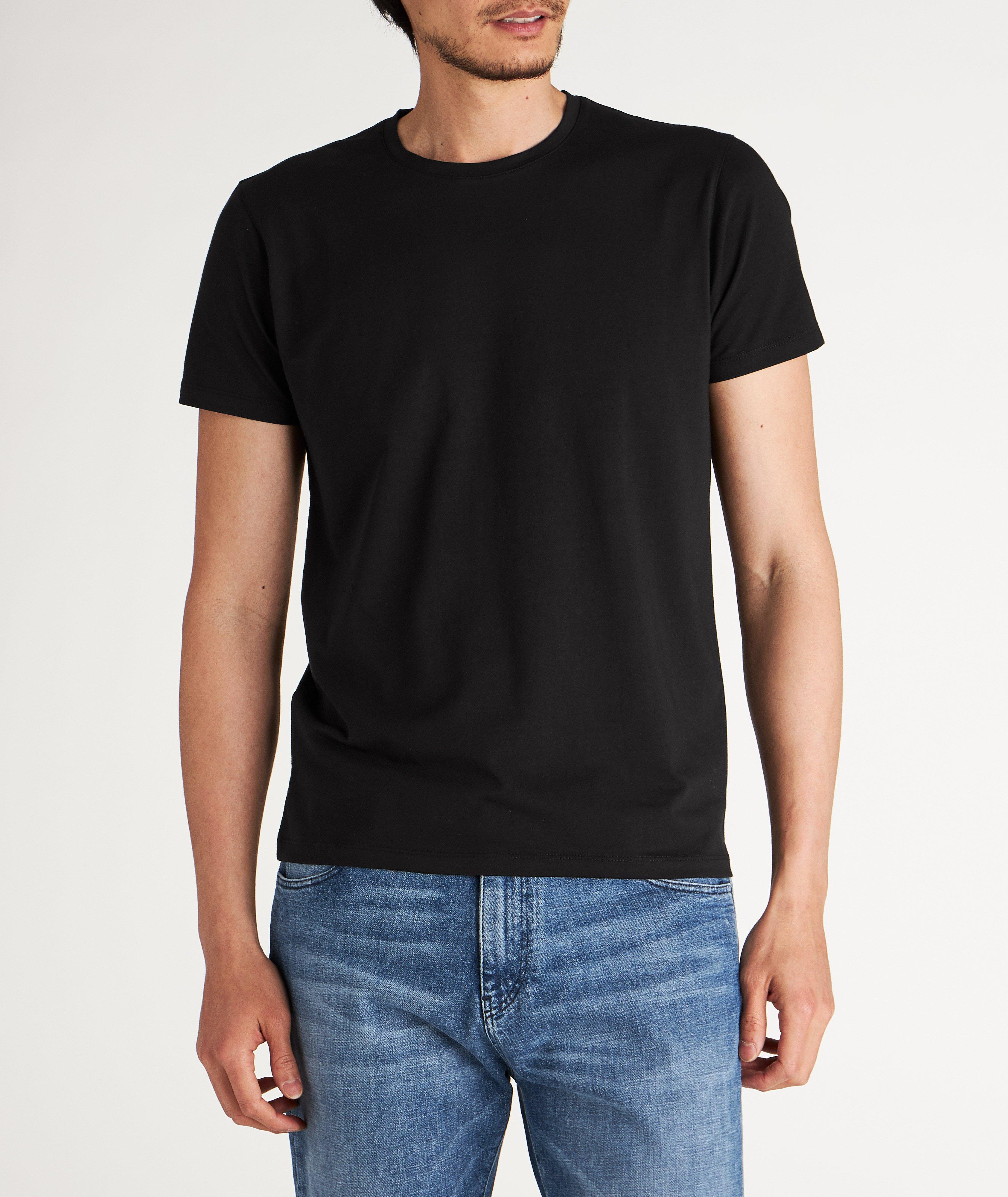 Pima Stretch-Cotton Crew Neck T-Shirt image 1