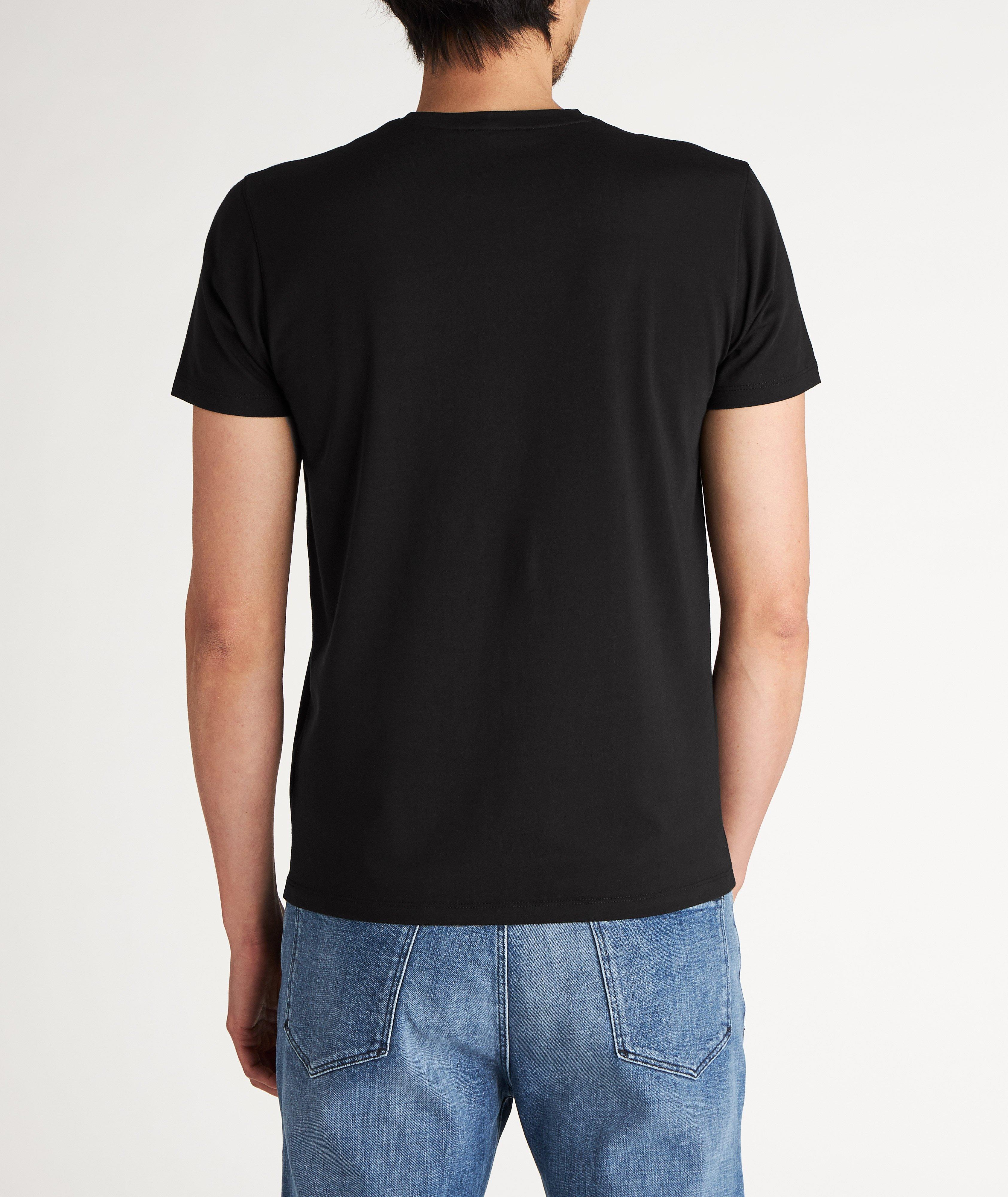 Pima Stretch-Cotton Crew Neck T-Shirt image 2