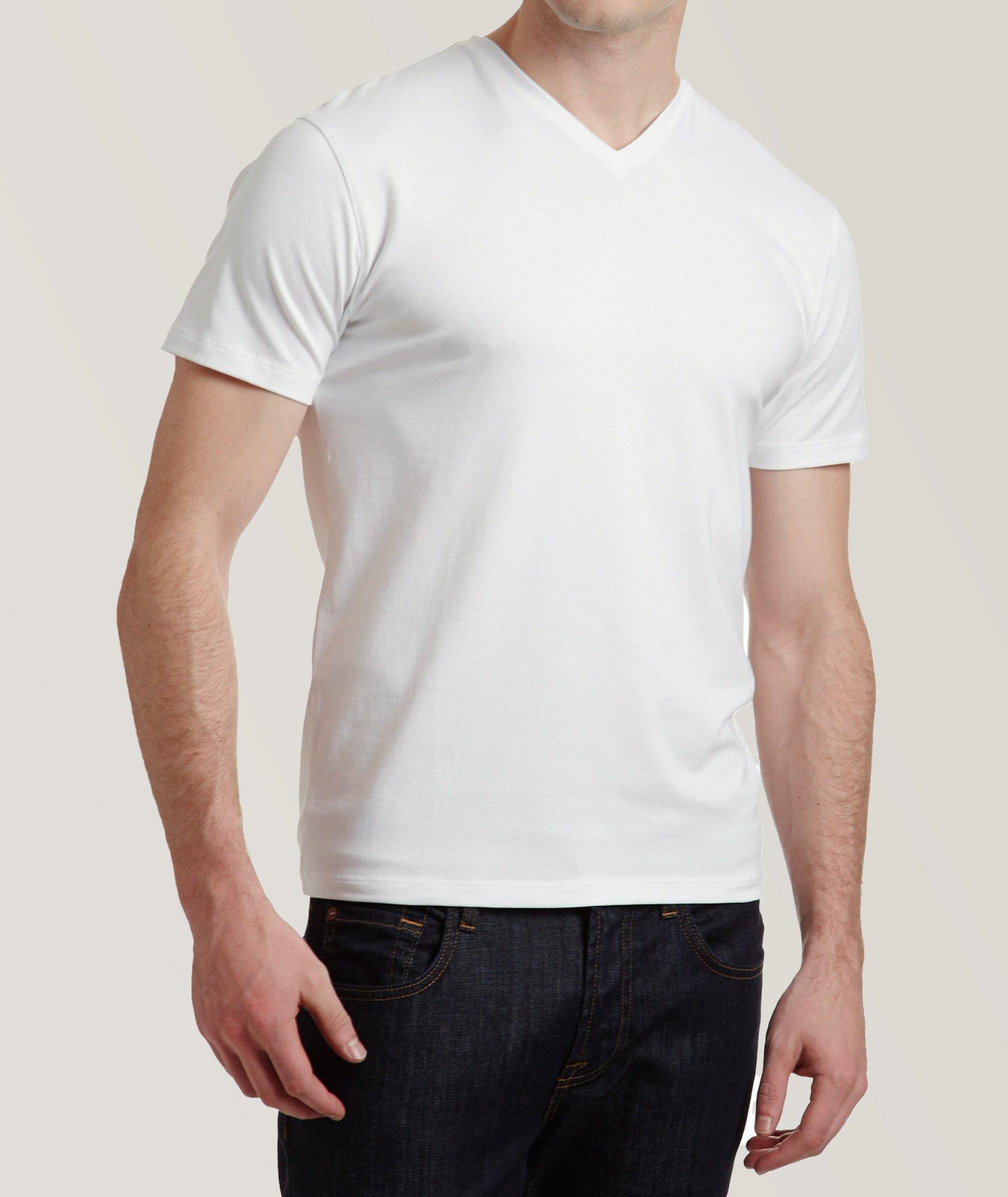 Patrick Assaraf Pima Stretch-Cotton V-Neck T-Shirt | T-Shirts | Harry Rosen