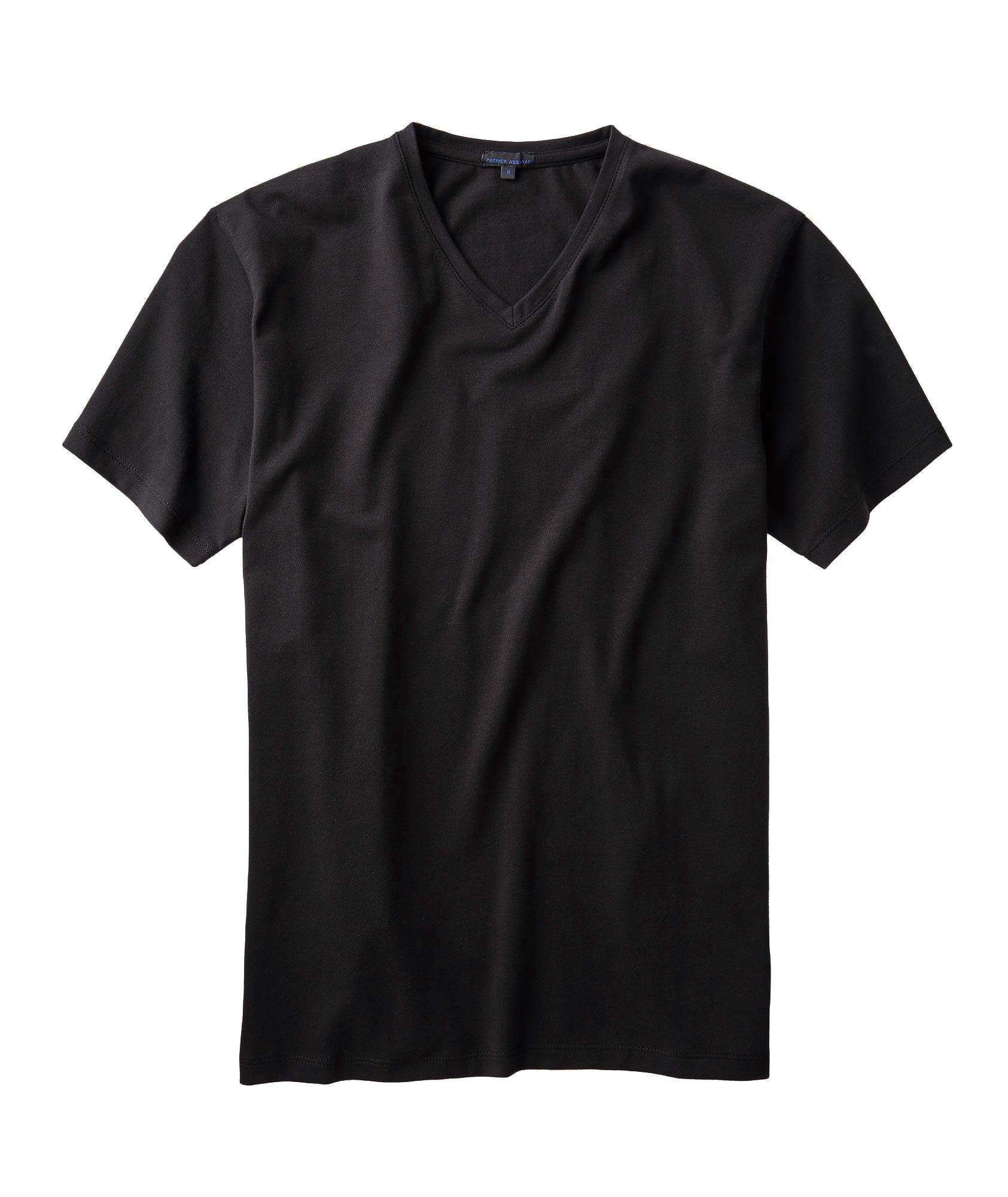 Pima Stretch-Cotton V-Neck T-Shirt image 1