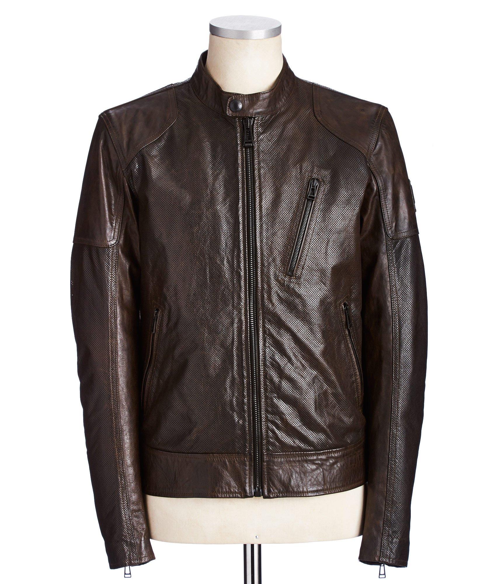 Moreland Perforated Leather Jacket image 0