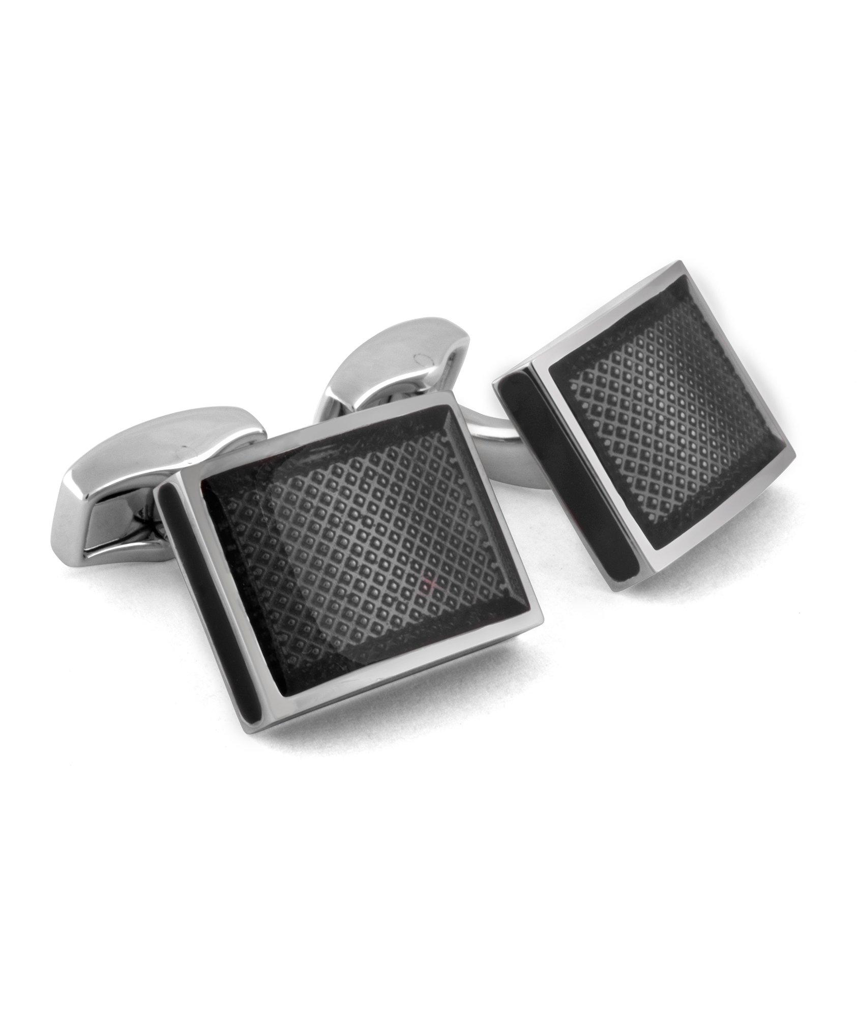 Square D-Shape Cufflinks image 0