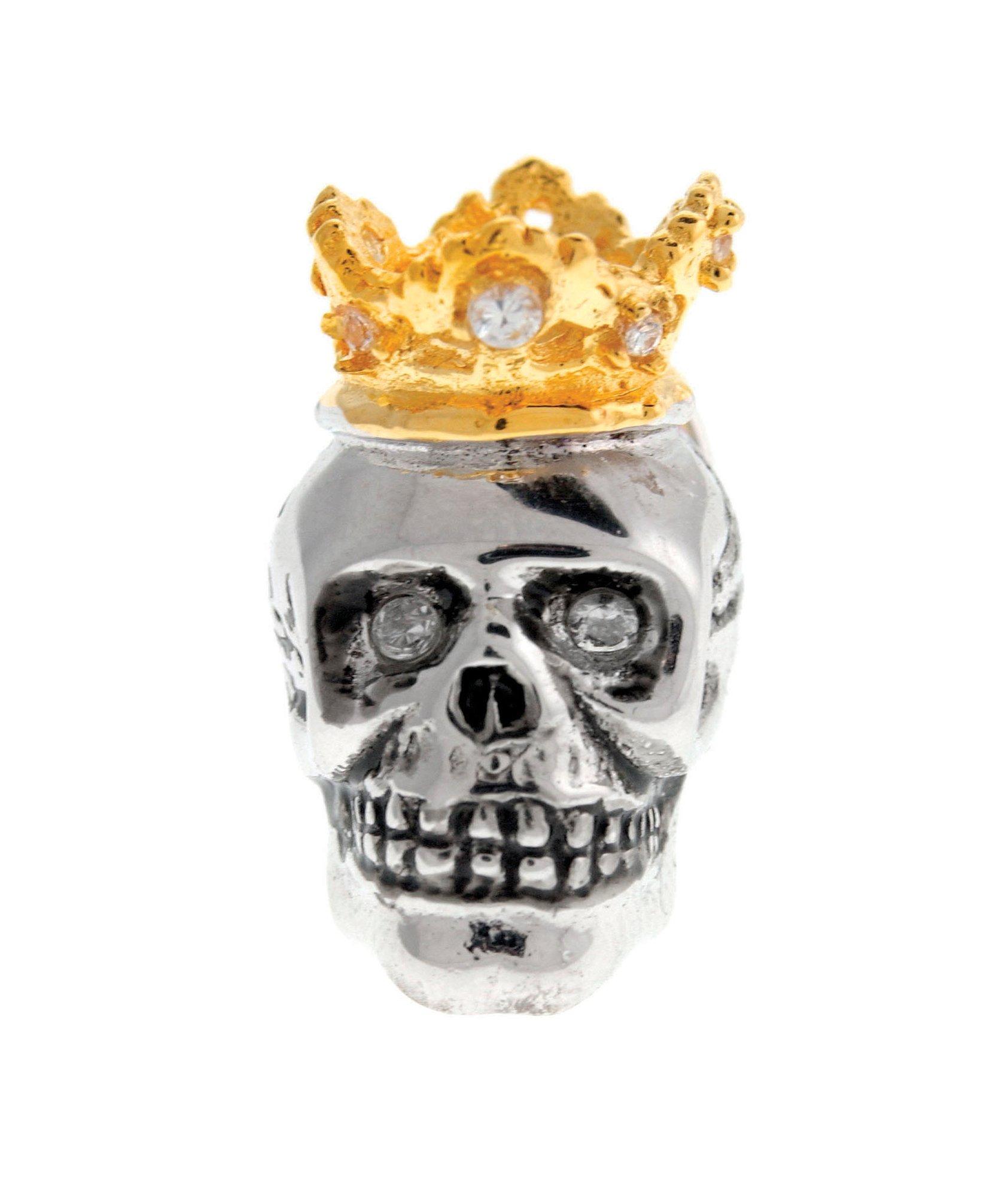 Crowned Skull Lapel Pin image 0