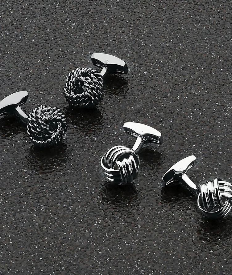 Ribbed Knot Cufflinks image 3
