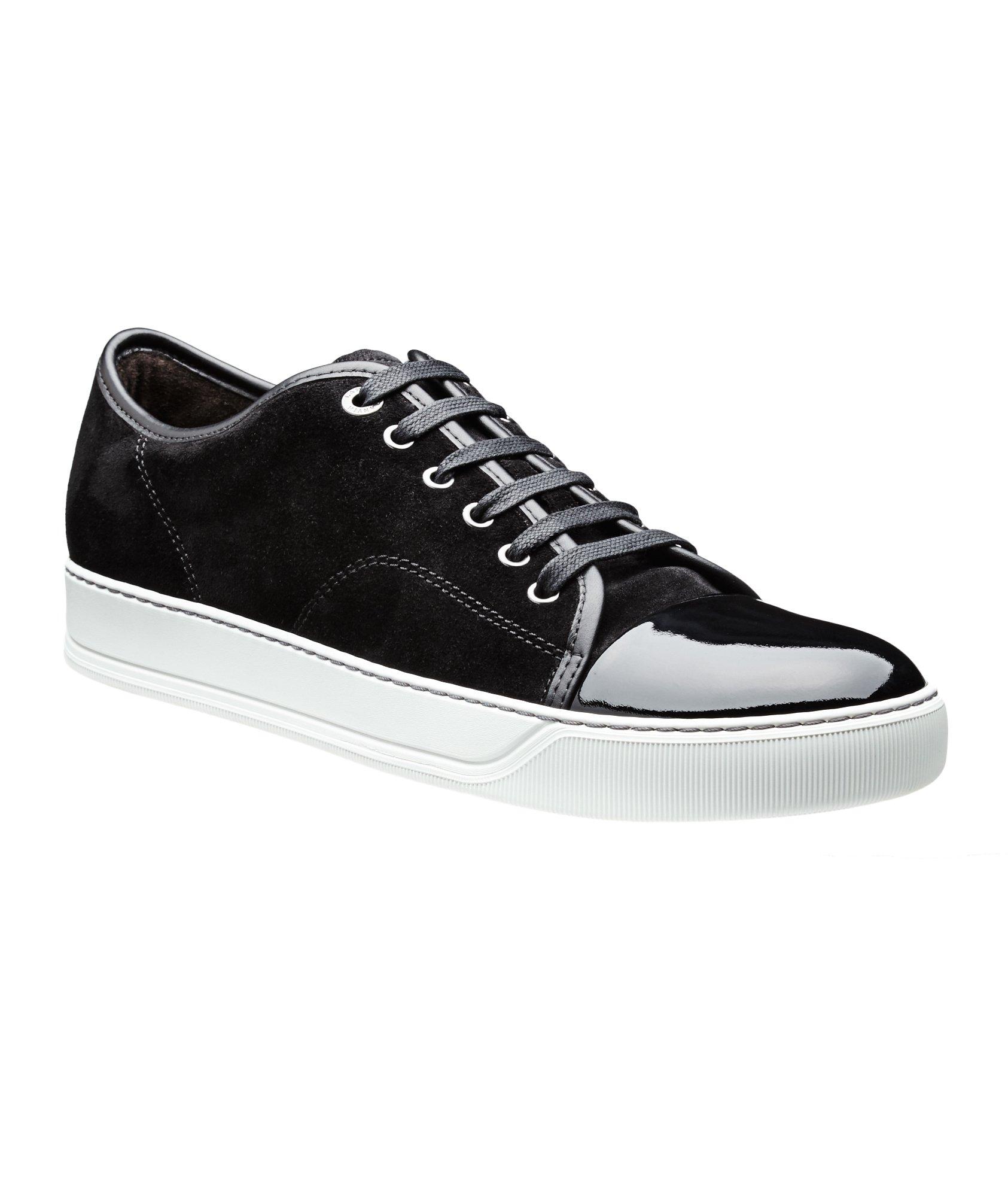 Suede & Patent Leather Low-Tops image 0