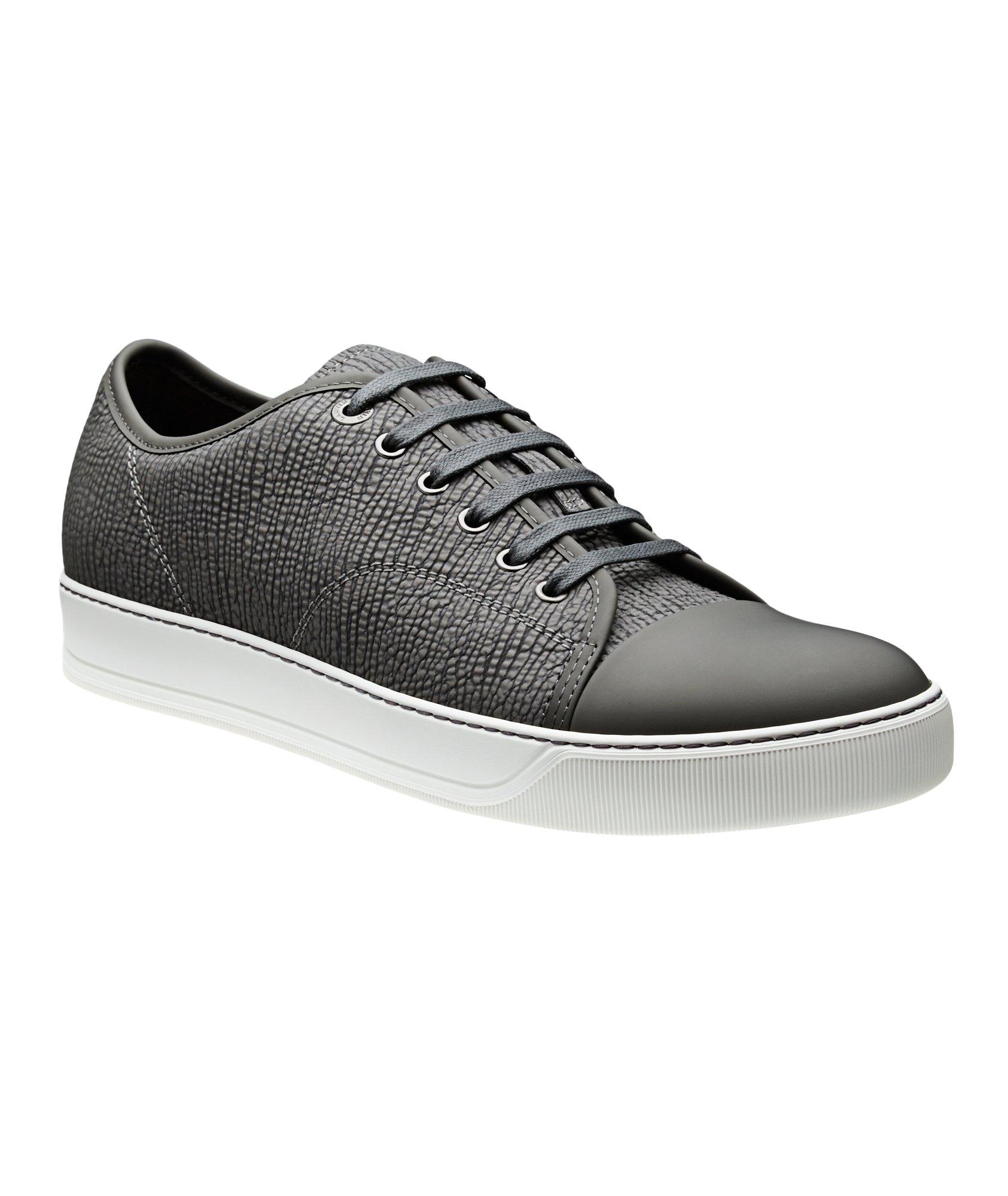Sharkskin Embossed Leather Low-Tops image 0