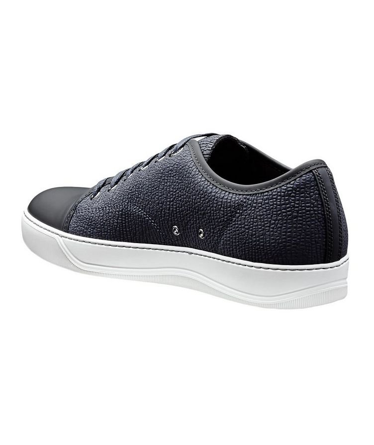 Sharkskin Embossed Leather Low-Tops image 1