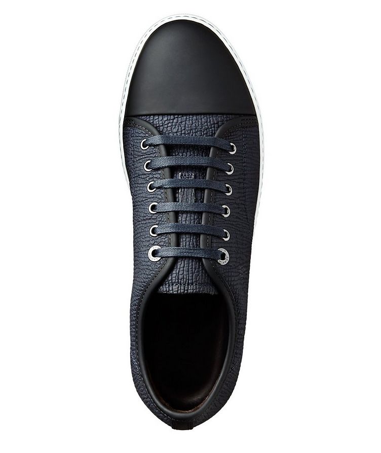 Sharkskin Embossed Leather Low-Tops image 2