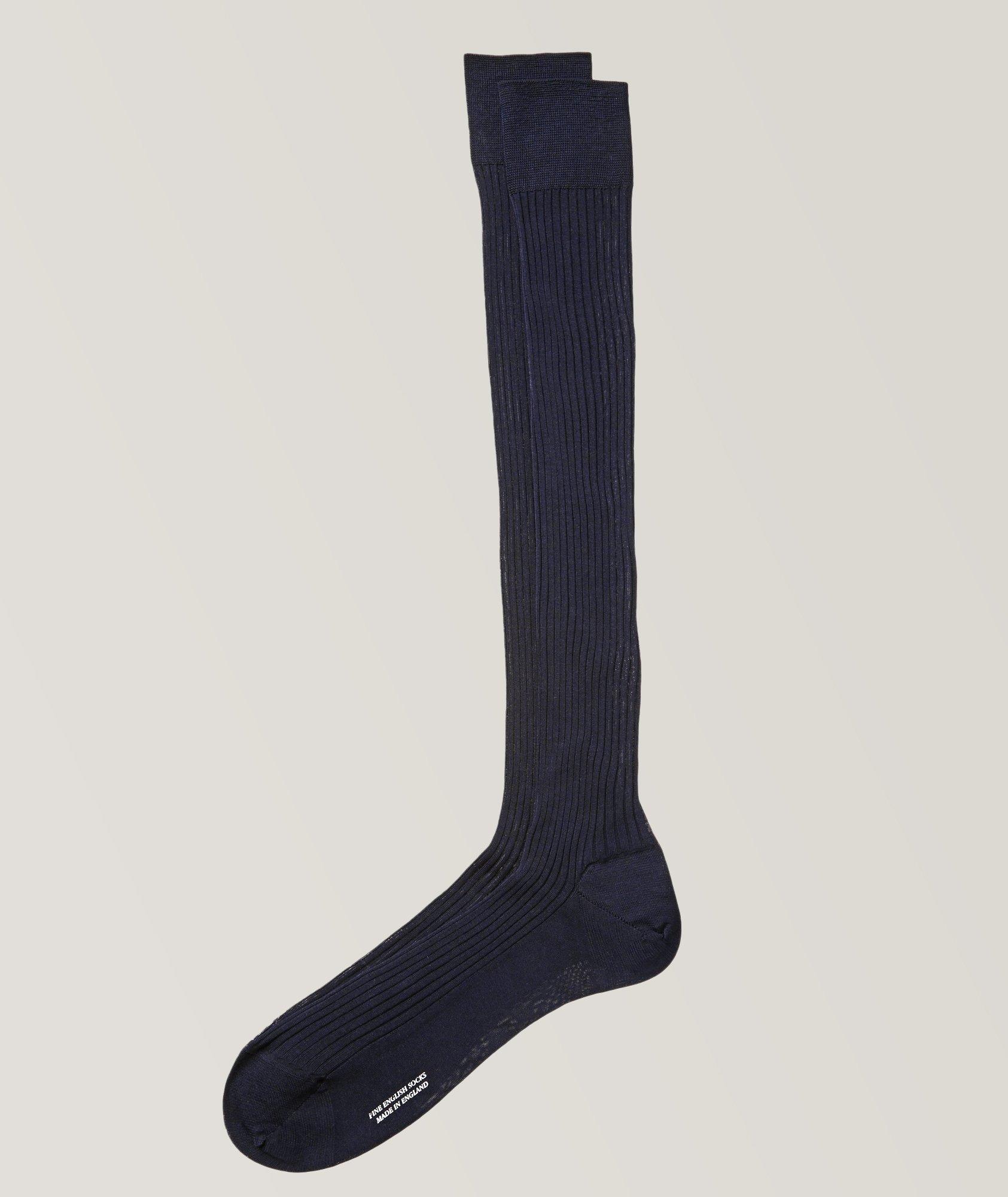 Harry Rosen Ribbed Dress Socks. 1