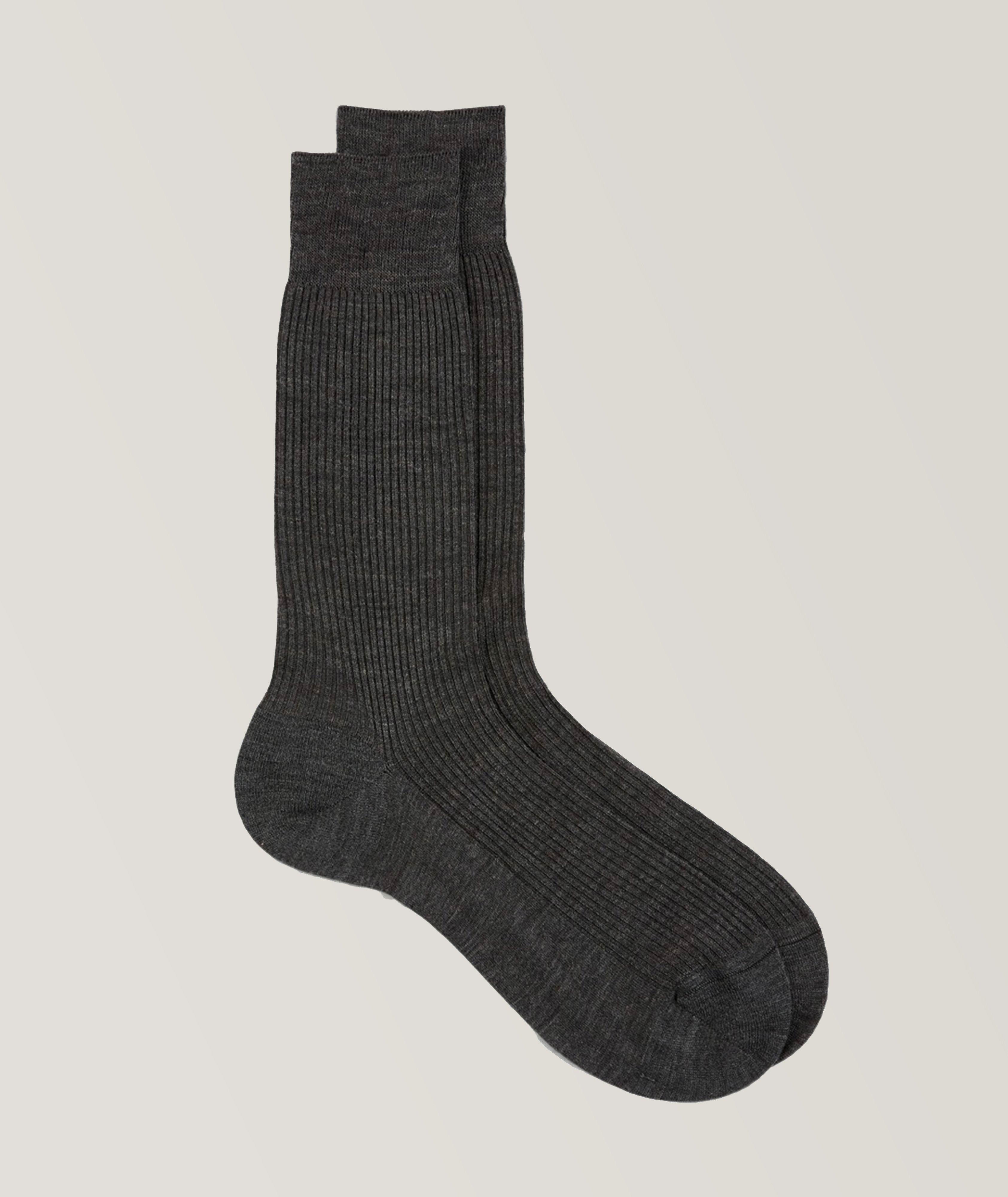 Chaussettes habillées en tricot côtelé image 0