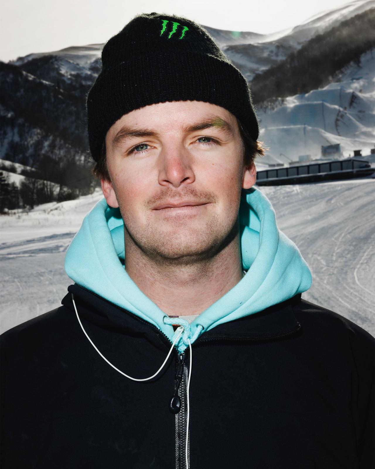 Skier Evan McEachran on one of Canada's best ski slopes