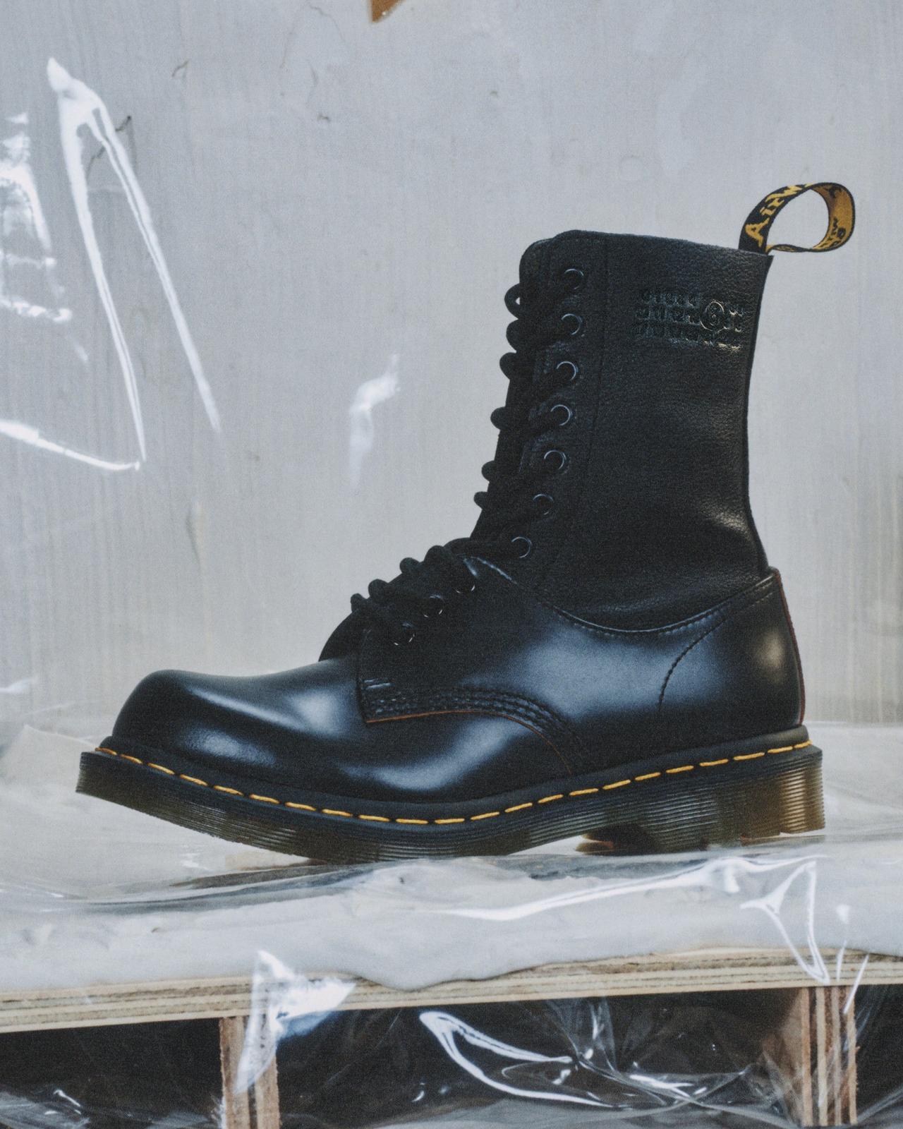 Lace-up boot displayed illustrating go anywhere this winter