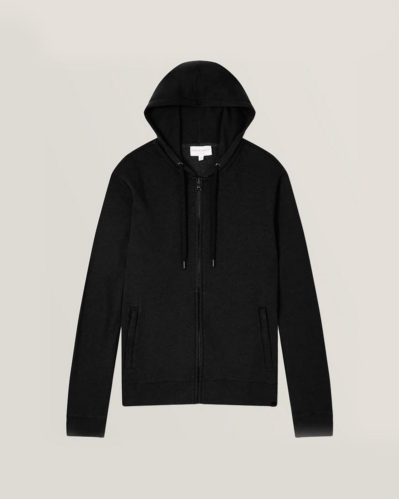 Hoodie displayed illustrating high quality basics