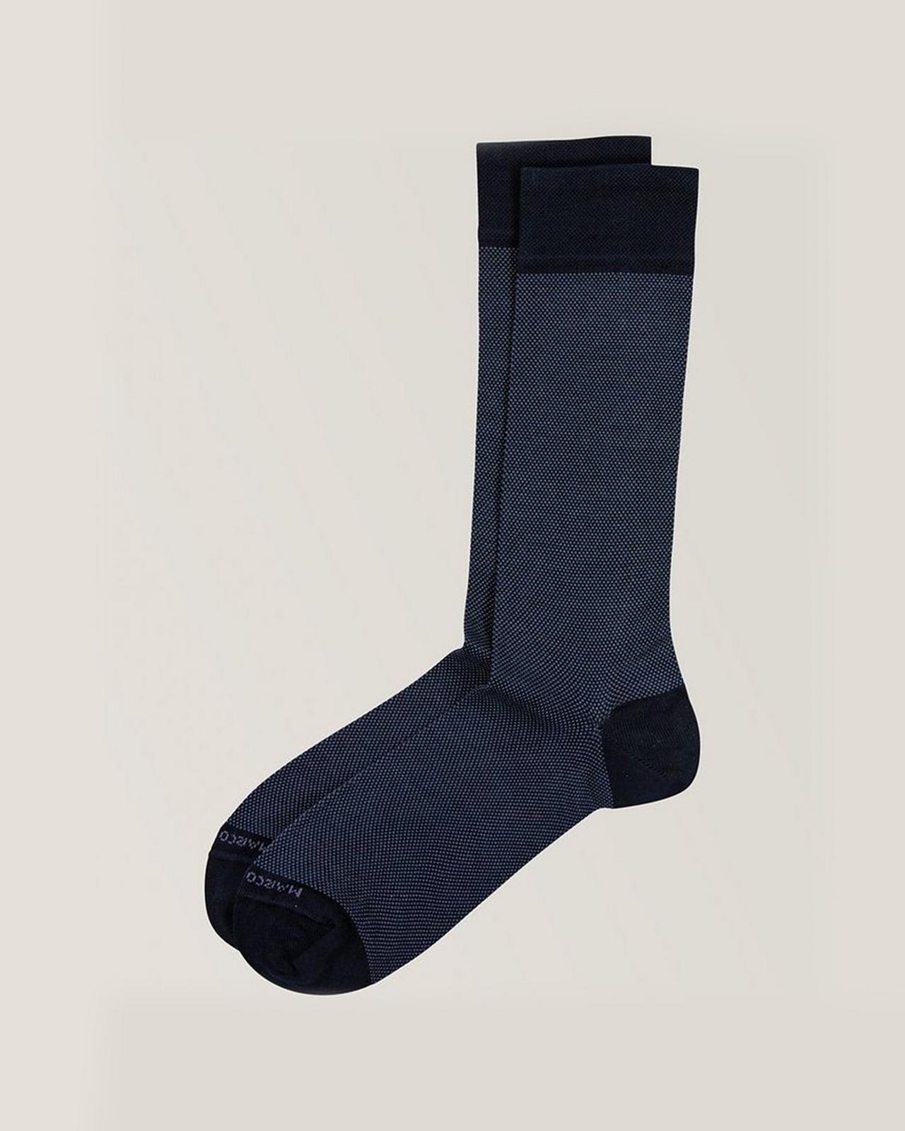 Pair of socks displayed illustrating high quality basics