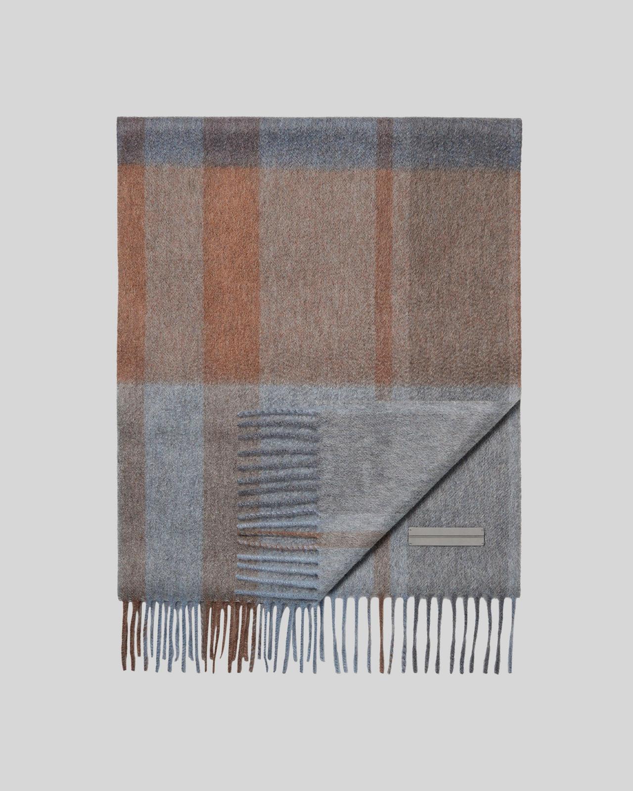 Écharpe à carreaux Madras en cachemire Oasi, ZEGNA 