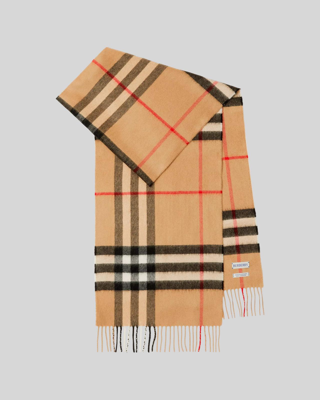 Écharpe à carreaux beige, Burberry