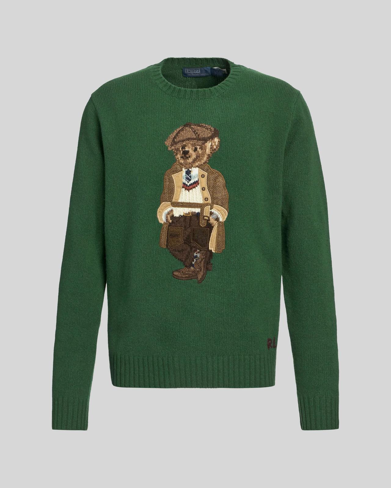 Polo Bear Pull à col rond en laine et cachemire, Polo Ralph Lauren
