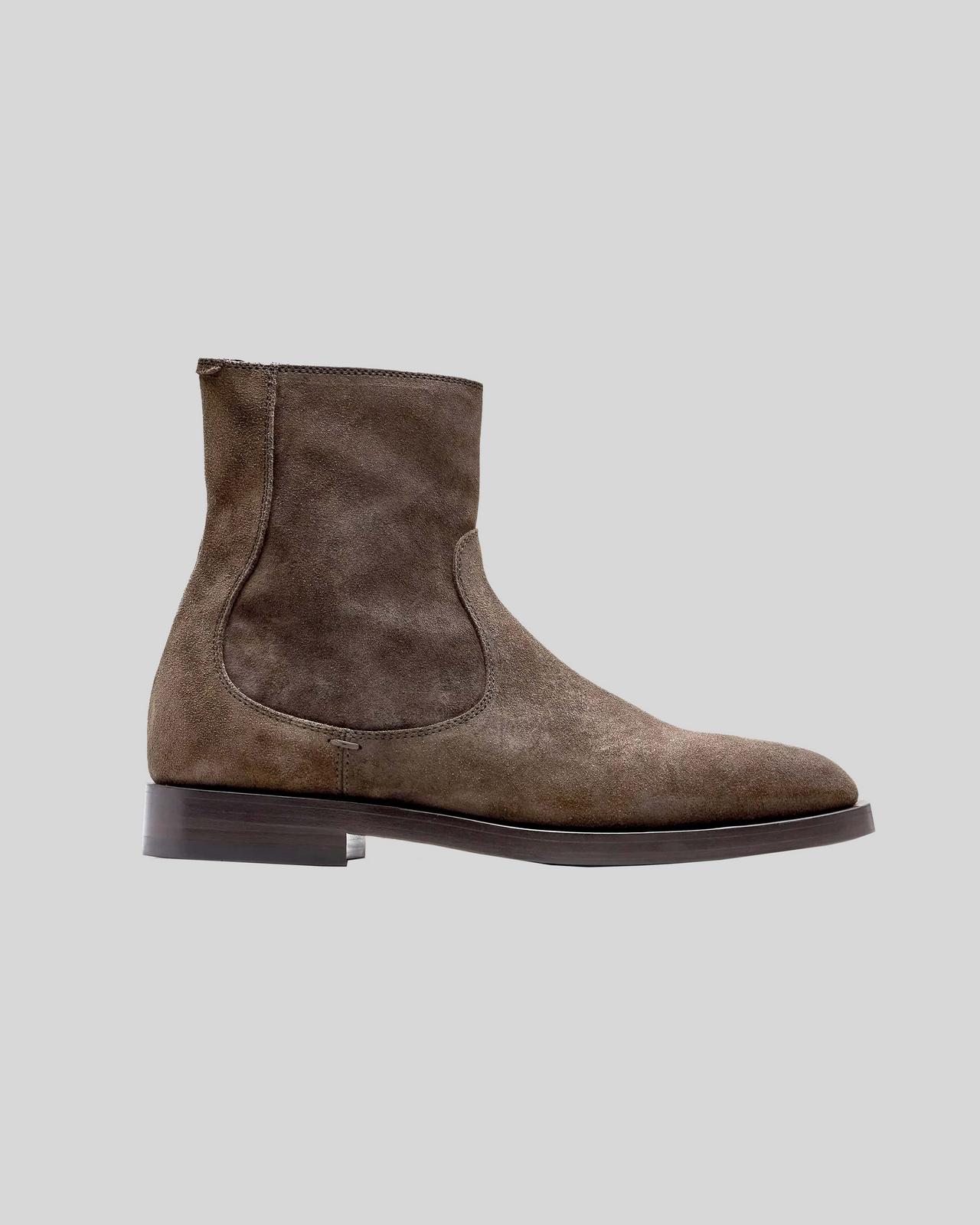 Brunello Cucinelli Bottes à lacets en suède