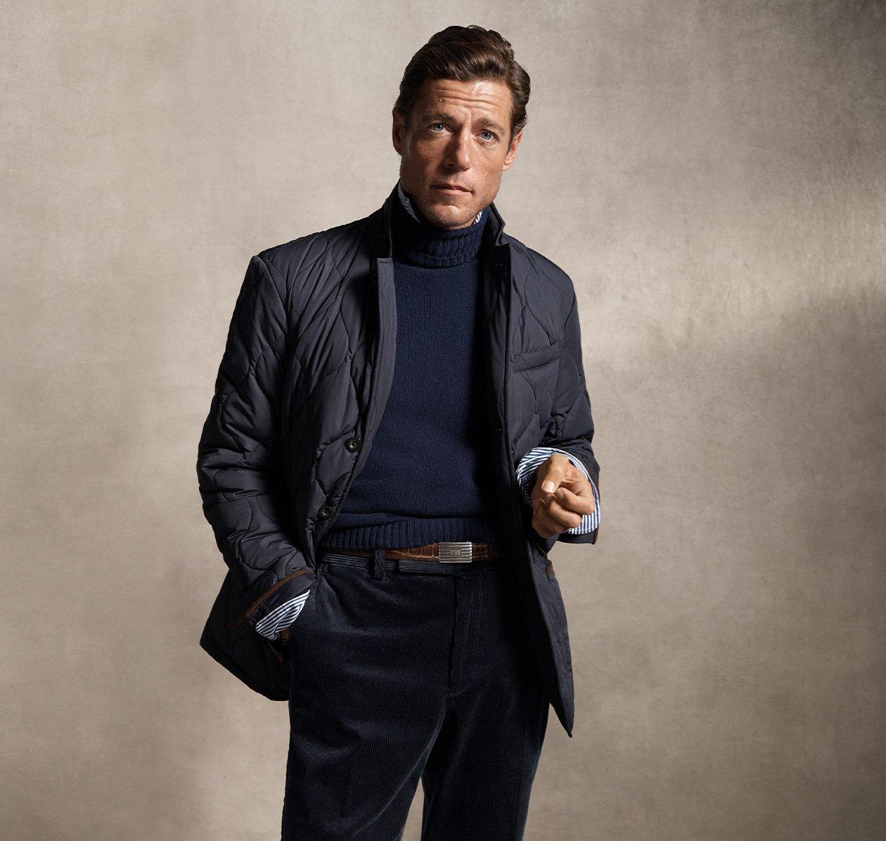 Male model wearing a Polo Ralph Lauren