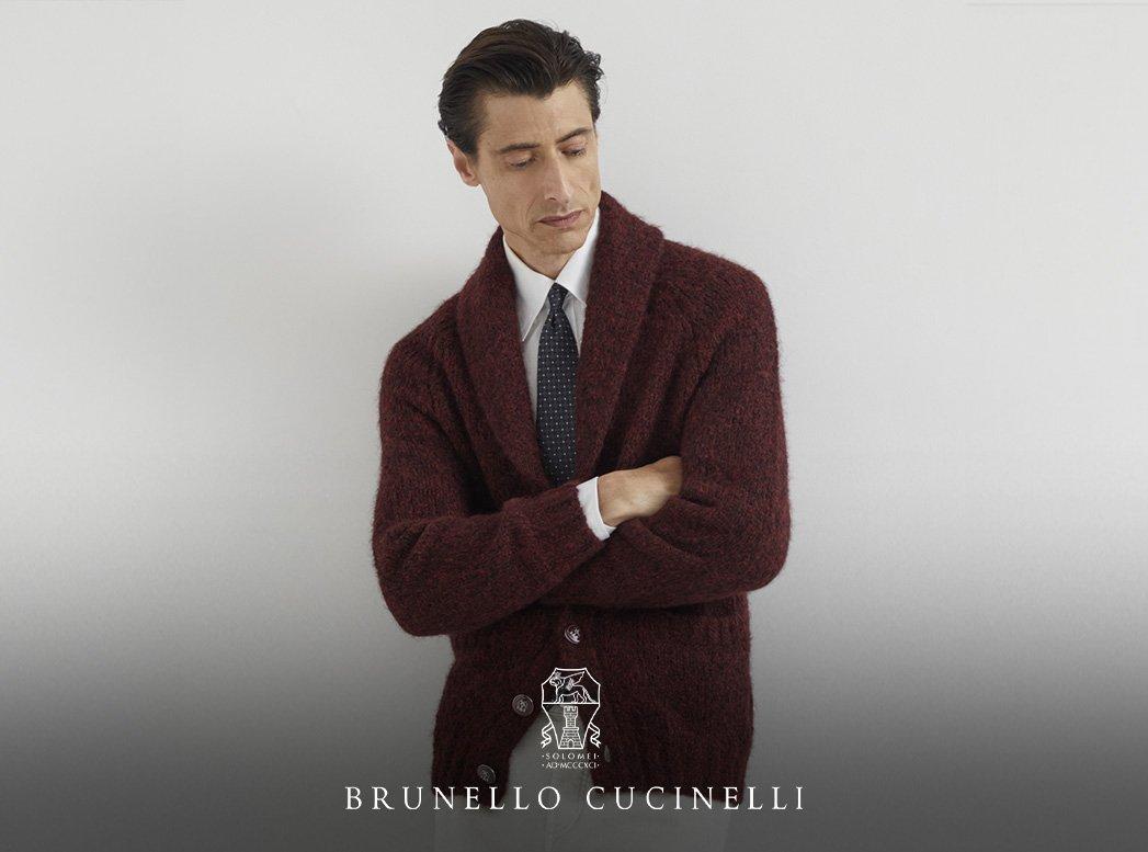 Modèle masculin portant Brunello Cucinelli