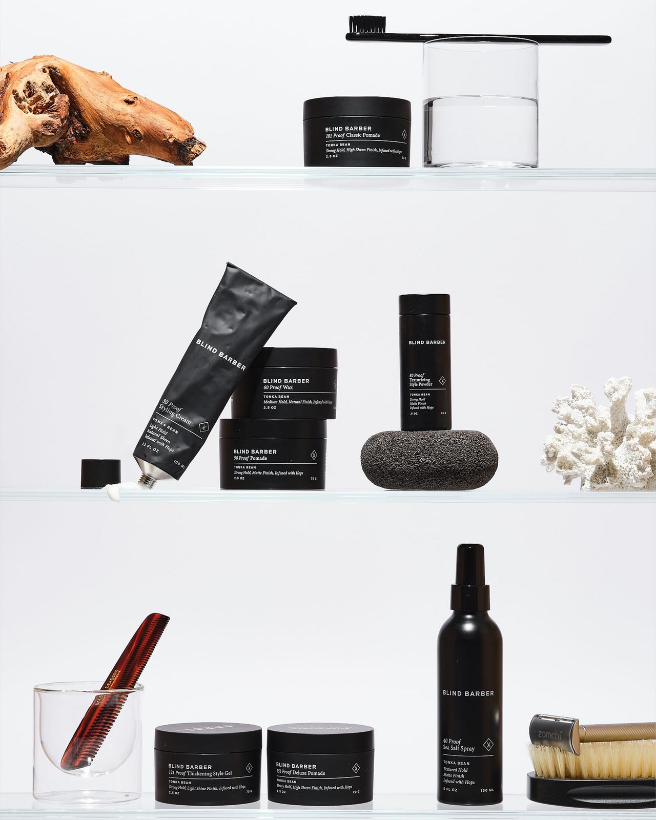 Image showcasing various grooming products