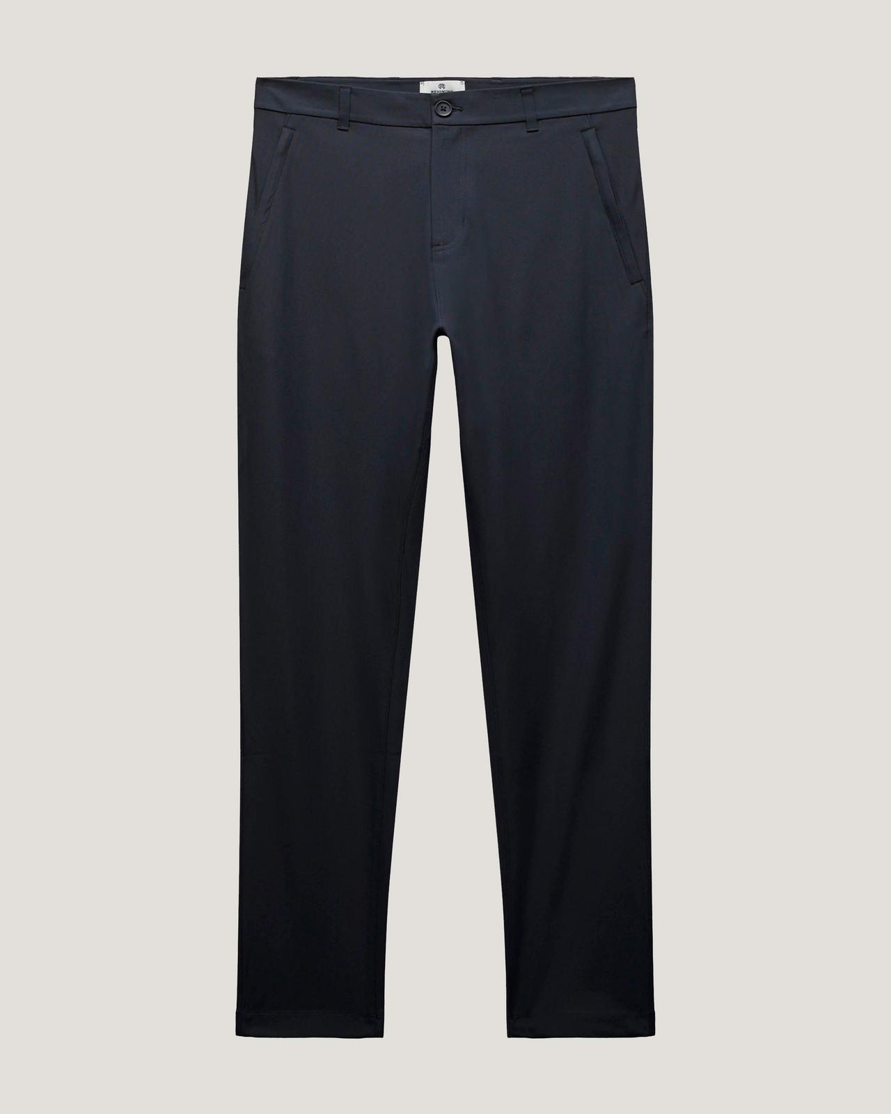 Pantalon ajusté bleu marine pour homme avec poches avant