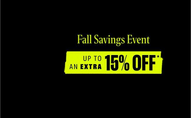 Thanksgiving promotion extra 15% off 