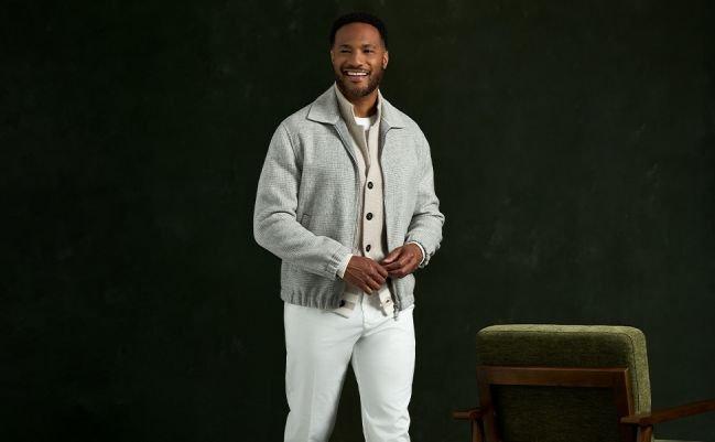 Male model wearing Eleventy