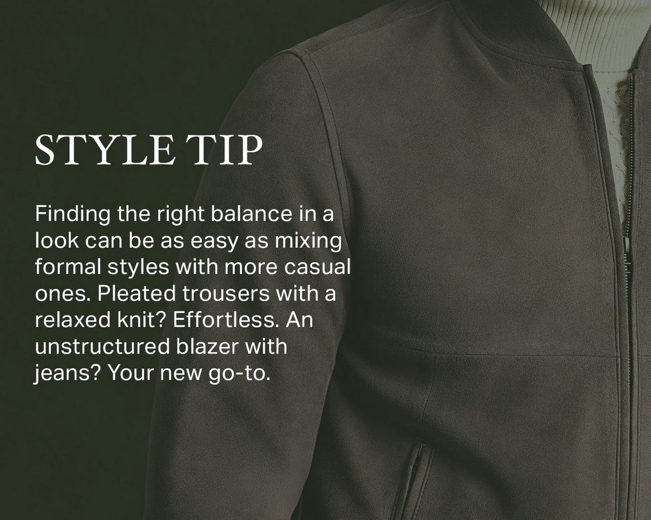 Style tip about finding the right balance