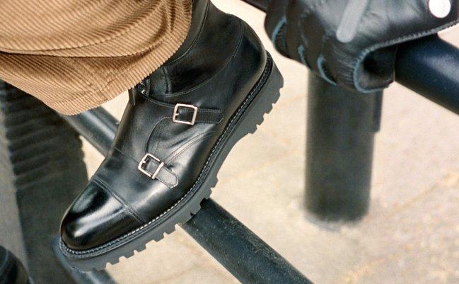 Black leather boot by John Lobb, FW26 collection
