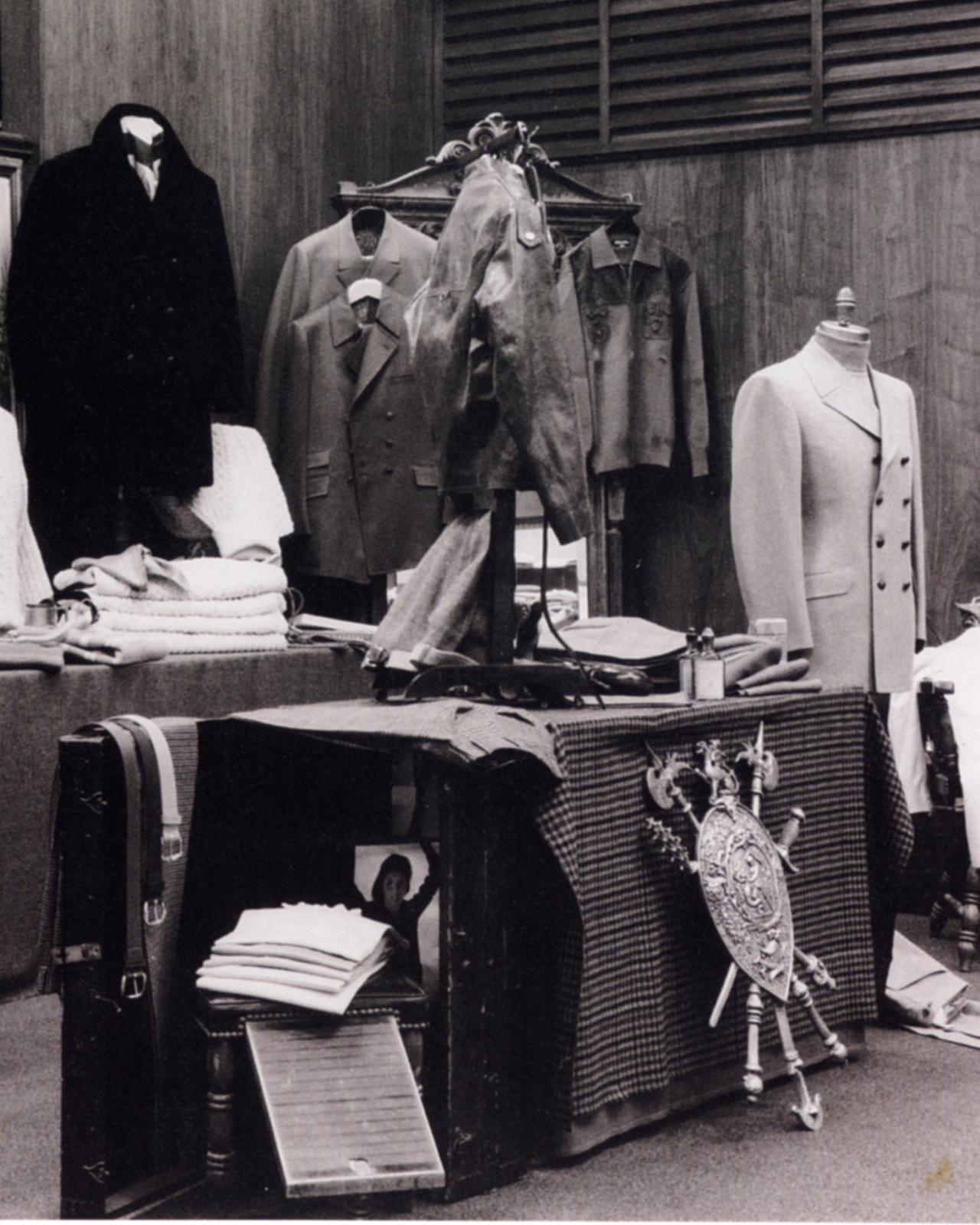 Vintage clothing collection photograph