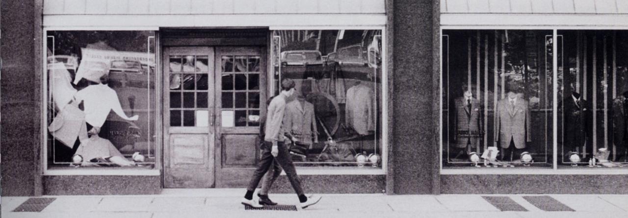 Harry Rosen store exterior in the 1980s