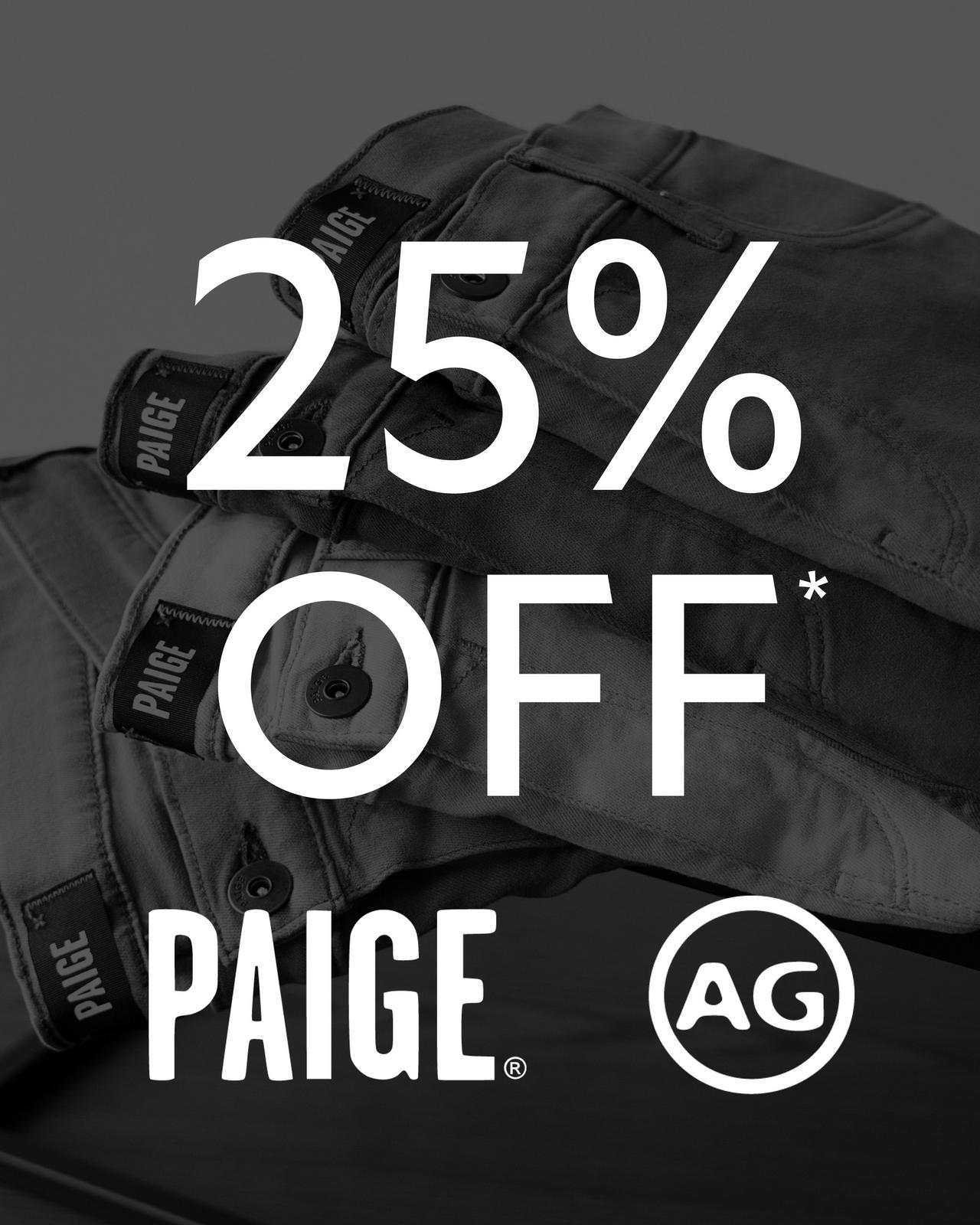  25% Off Paige & AG