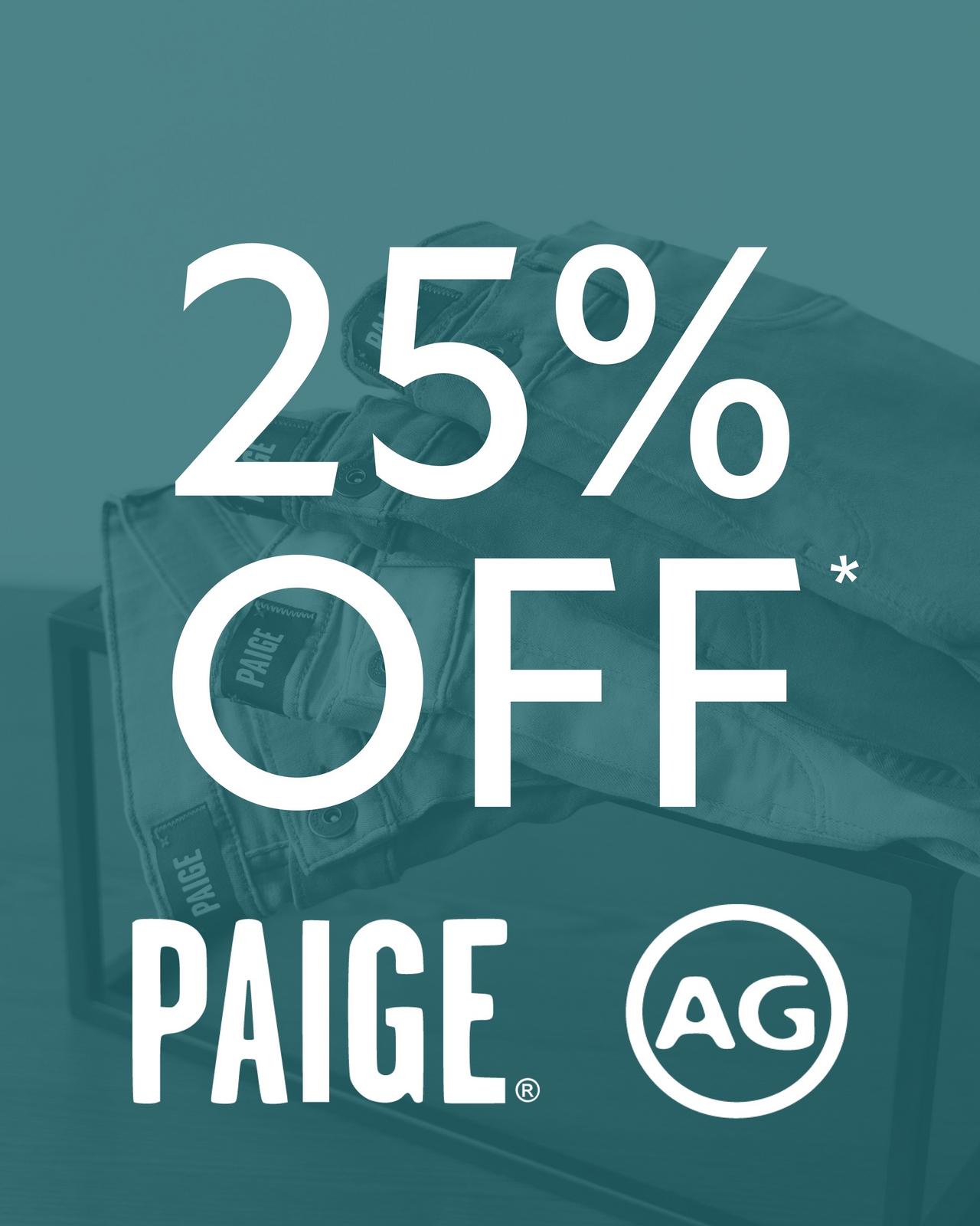 25% Off Paige & AG