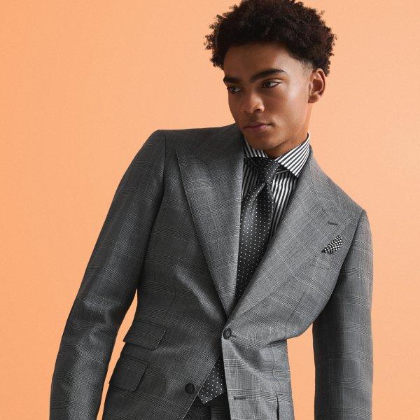 Mannequin portant un complet sur mesure Harold gris