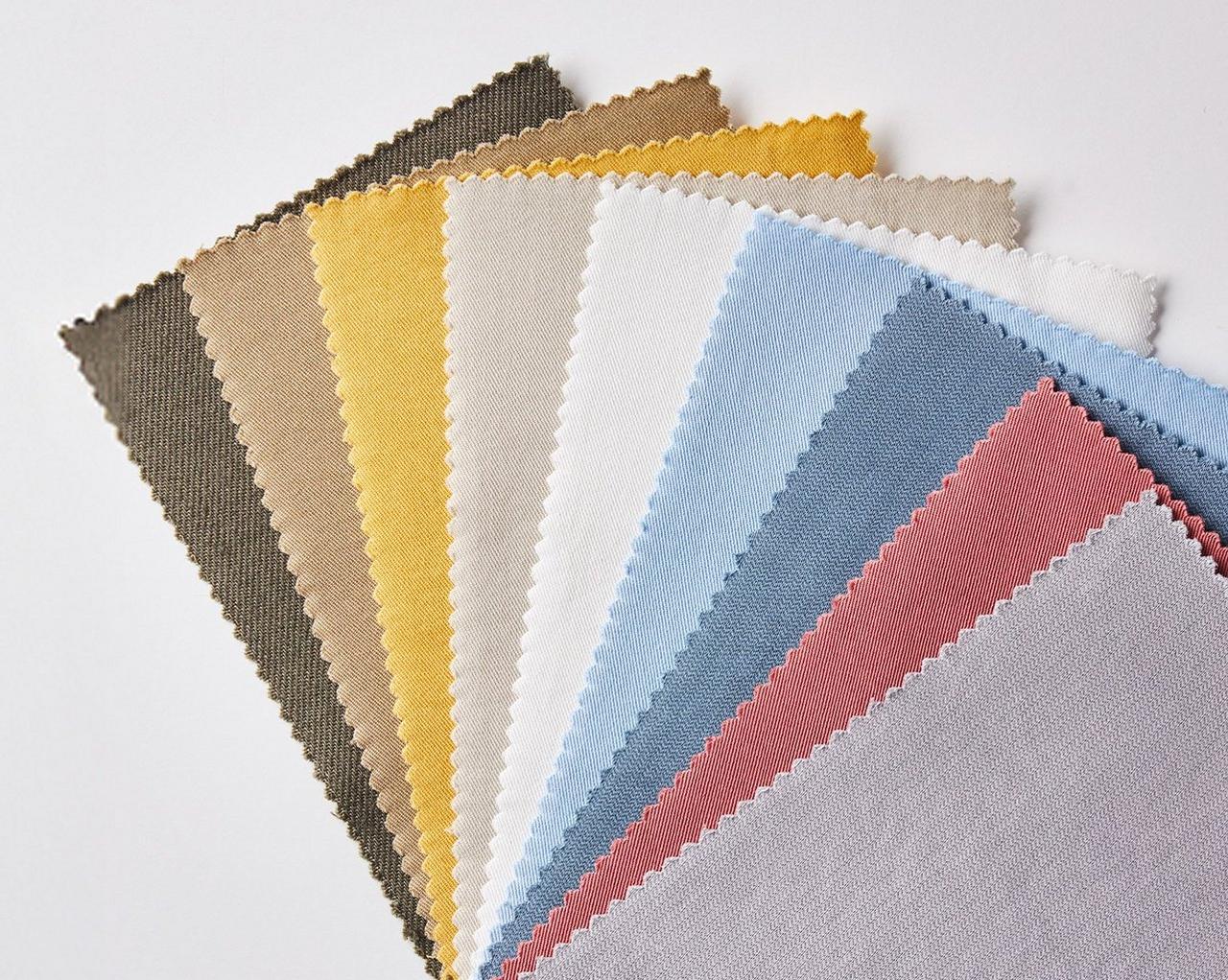 Wool fabric in assorted colors