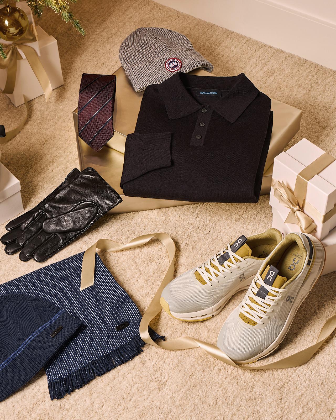 An assortment of gifts prepared for gift wrapping