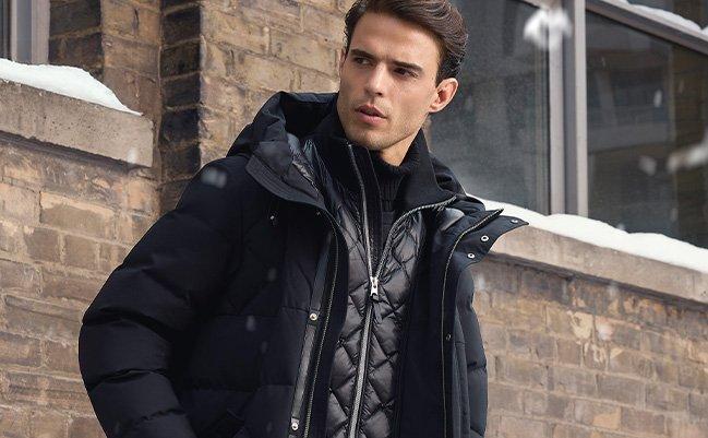 Models wearing casual lightweight jackets styled for fall