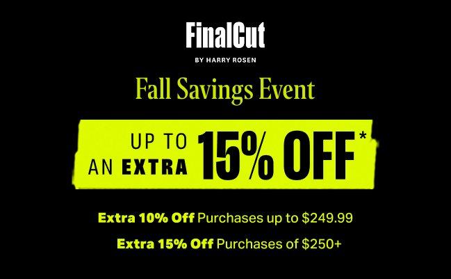 Thanksgiving 15% off promotion
