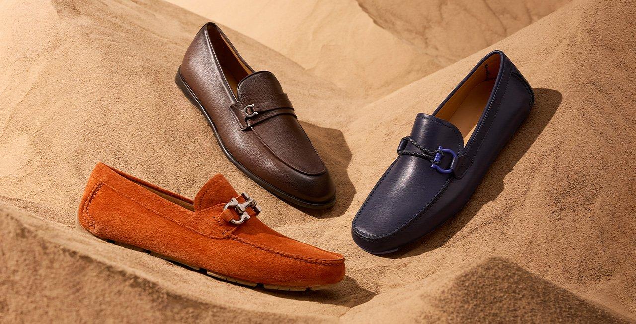 Ferragamo Ree Gancini Bit Loafers, Dress Shoes