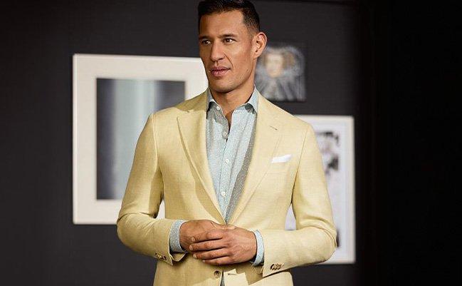 Male model wearing Canali