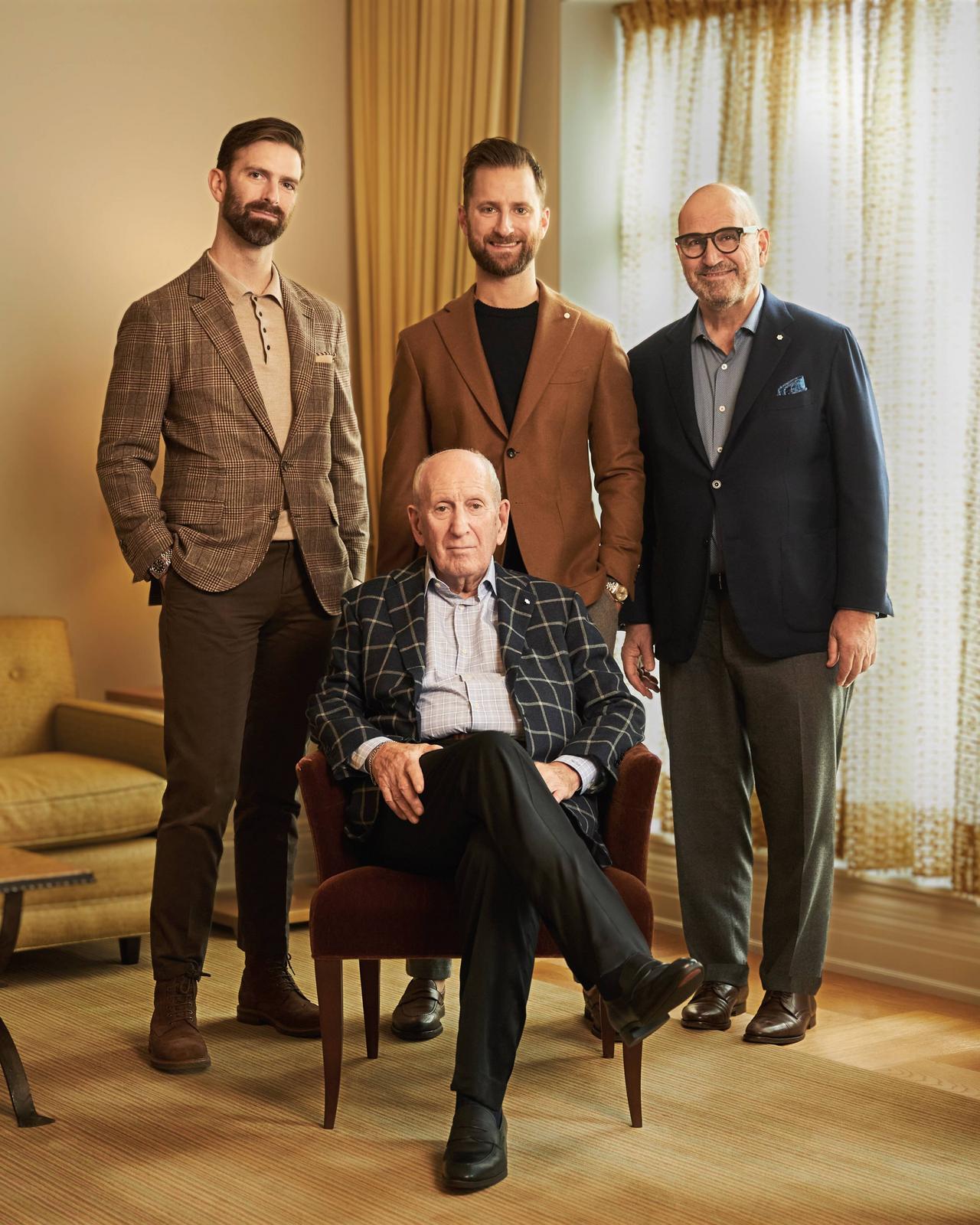 Picture of Harry Rosen, Larry Rosen, Ian Rosen, and Graham Rosen