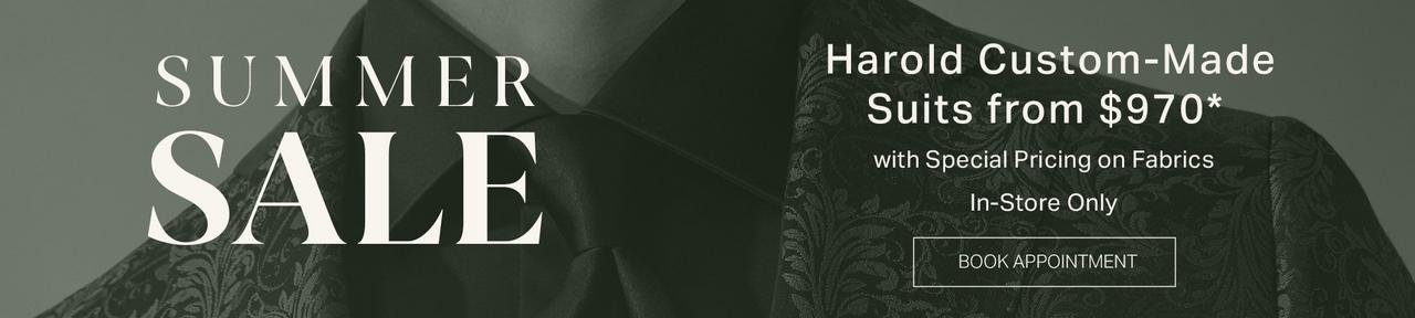 Male model in a black in white photo wearing a Harold blazer