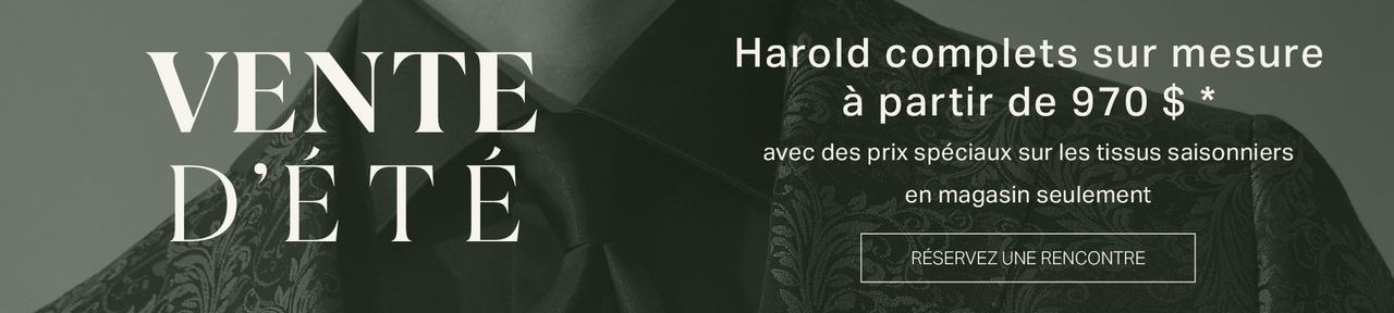 Modèle masculin sur une photo en noir et blanc portant un blazer Harold