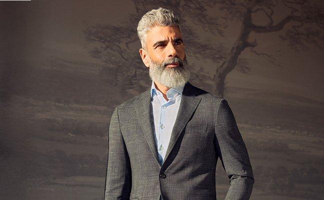 Male wearing suit